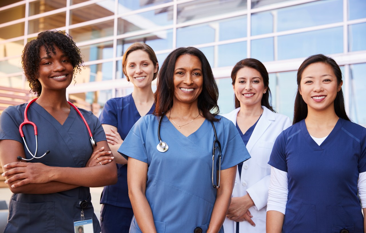 a team of proud nurses